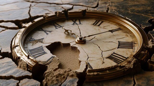 Horloge brisée